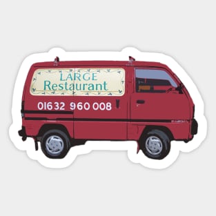 Doc Martin Bert Large Large Restaurant Red Van Cornwall Portwenn Sticker